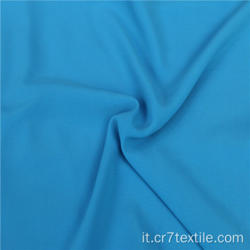 Tessuto PD in micro chiffon spazzolato blu spandex